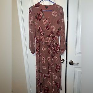 Floral high-low dress